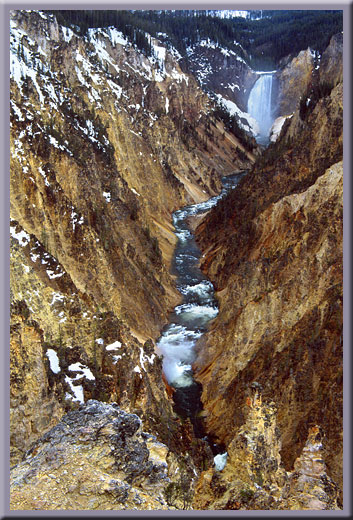 Falls of the Yellowstone River - Yellowstone, WY